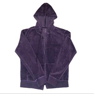 purple velour jacket